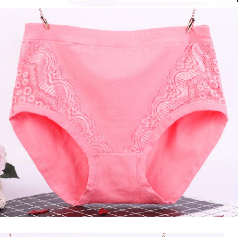 High Waist  cotton Briefs Panties Briefs Cotton Large Plus Size Lingeries Middle-aged Women Underpants Briefs High Waist Plus Size