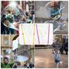 Double Pole Giant Bubble Stick, Large Bubble Circle Rope Toy, Outdoor Garden Stage Props Fun Bubble Tool for Kids
