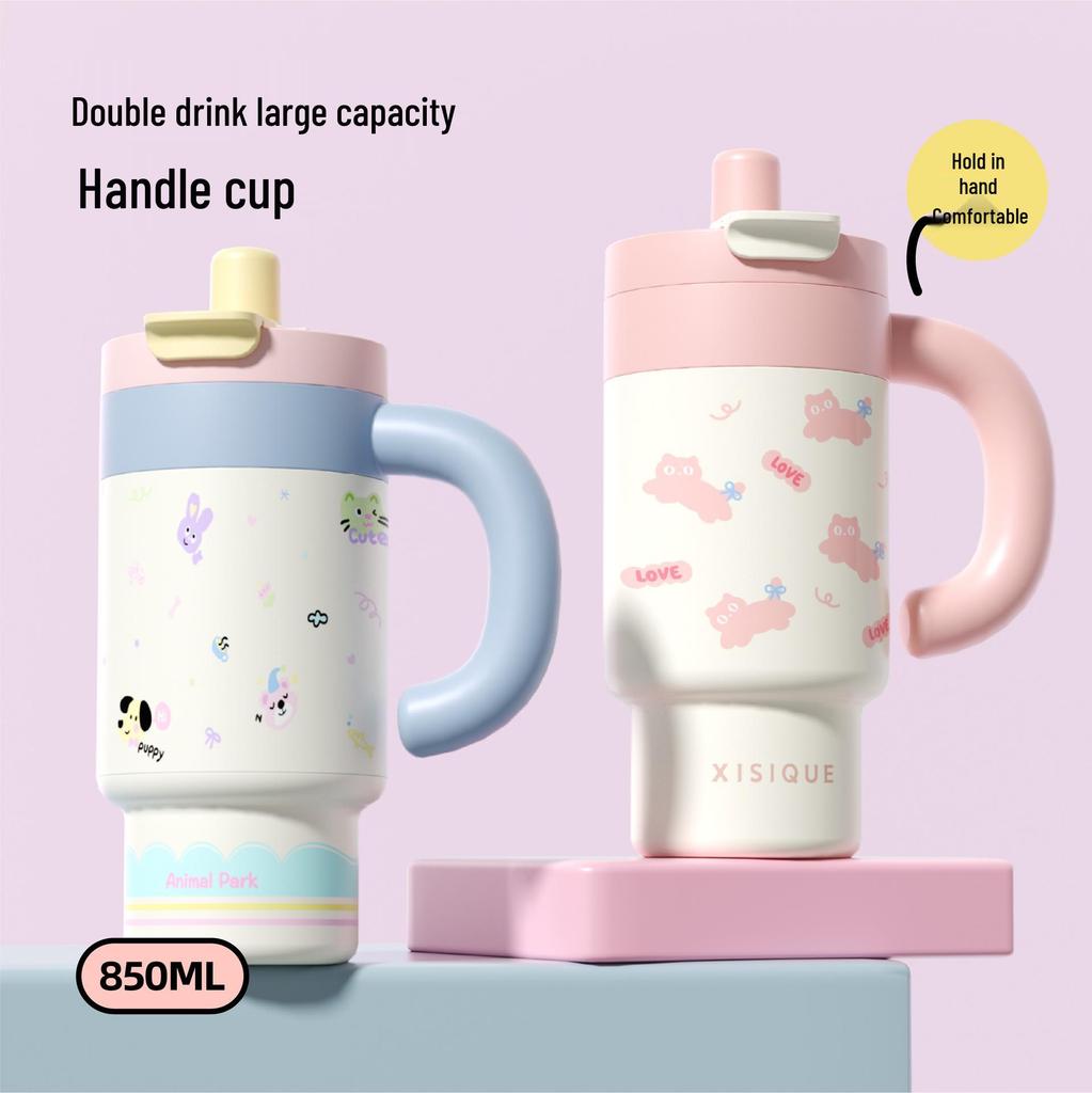 New Super Large Insulated 316 Stainless Steel Portable Water Cup - Cute, High Capacity, Ice Buster Design