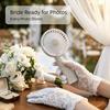 Small Size Mini Portable Fan Sparkling Imitation  USB Rechargeable Mini Fan  Personal Use
