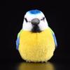 lilizzhoumax Realistic Eurasian Blue Tit Plush Bluebird Stuffed Cute Plush Christmas Gift for Crying Home 12cm Tall Toy, Animal, Toy, Girl's Toy,
