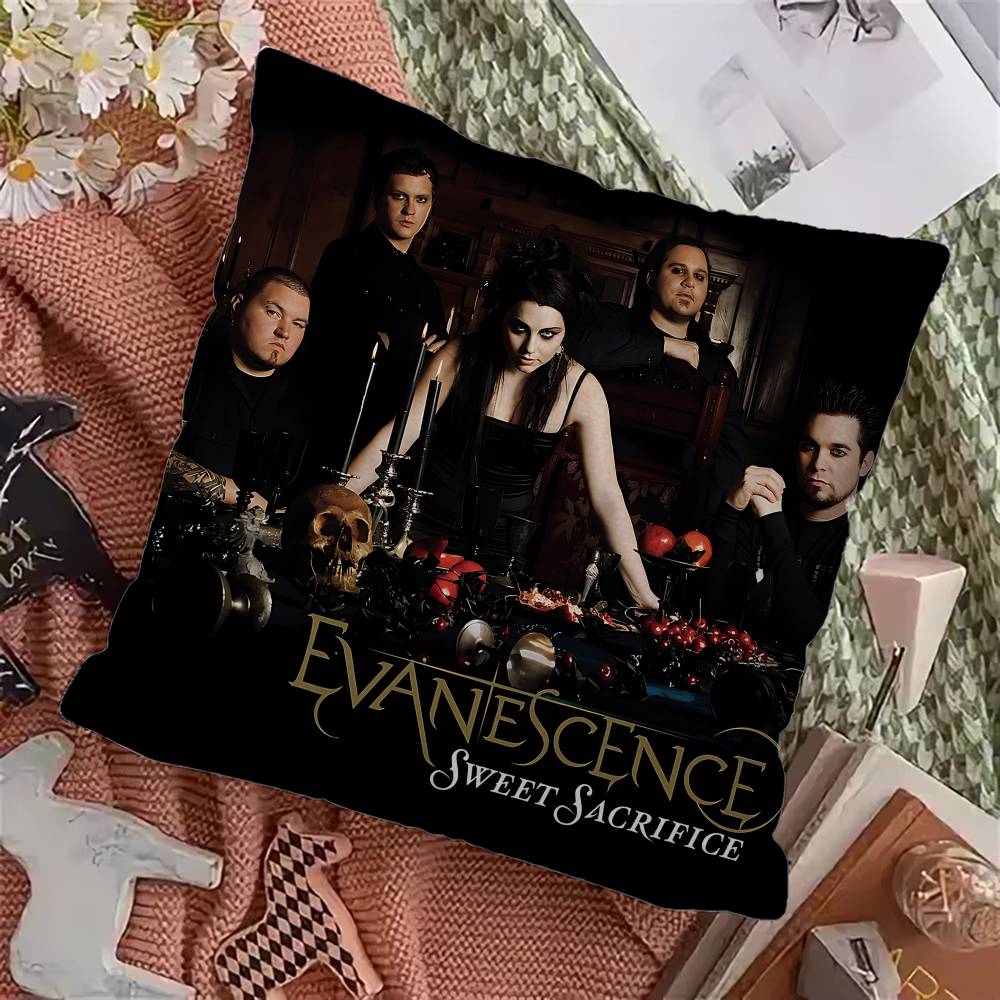 E-Evanescences Rock Band Pillowcase toon Gift Cushion Cover Bedroom Home Sofa Chair Seat Decor pillow case