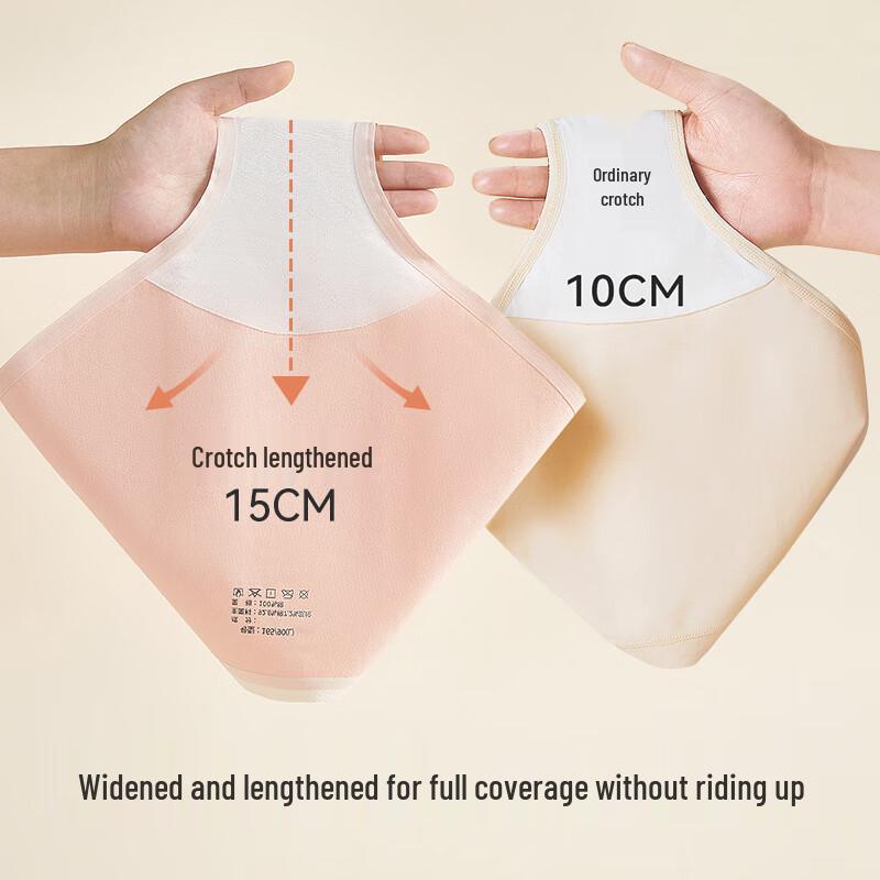 MaoRen Women's Mid-Waist 7A Antibacterial Baby Cotton Briefs