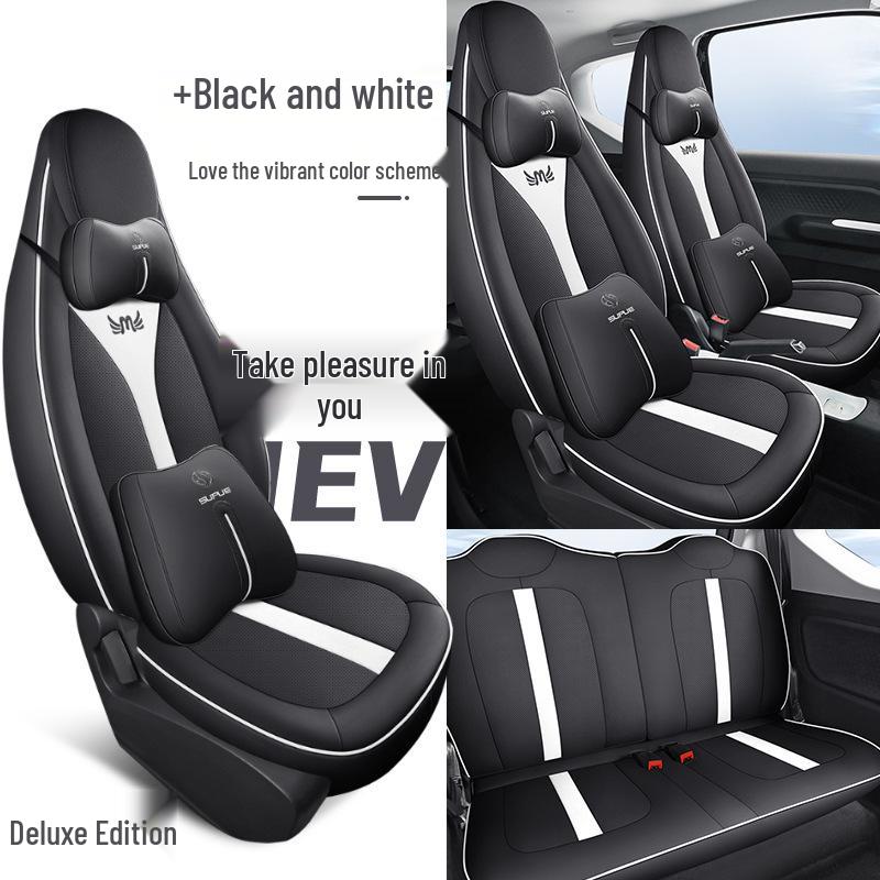 DJGY Sports Leather Seat Cushion Cover for Wuling Hongguang MINI - Four Seasons Pad