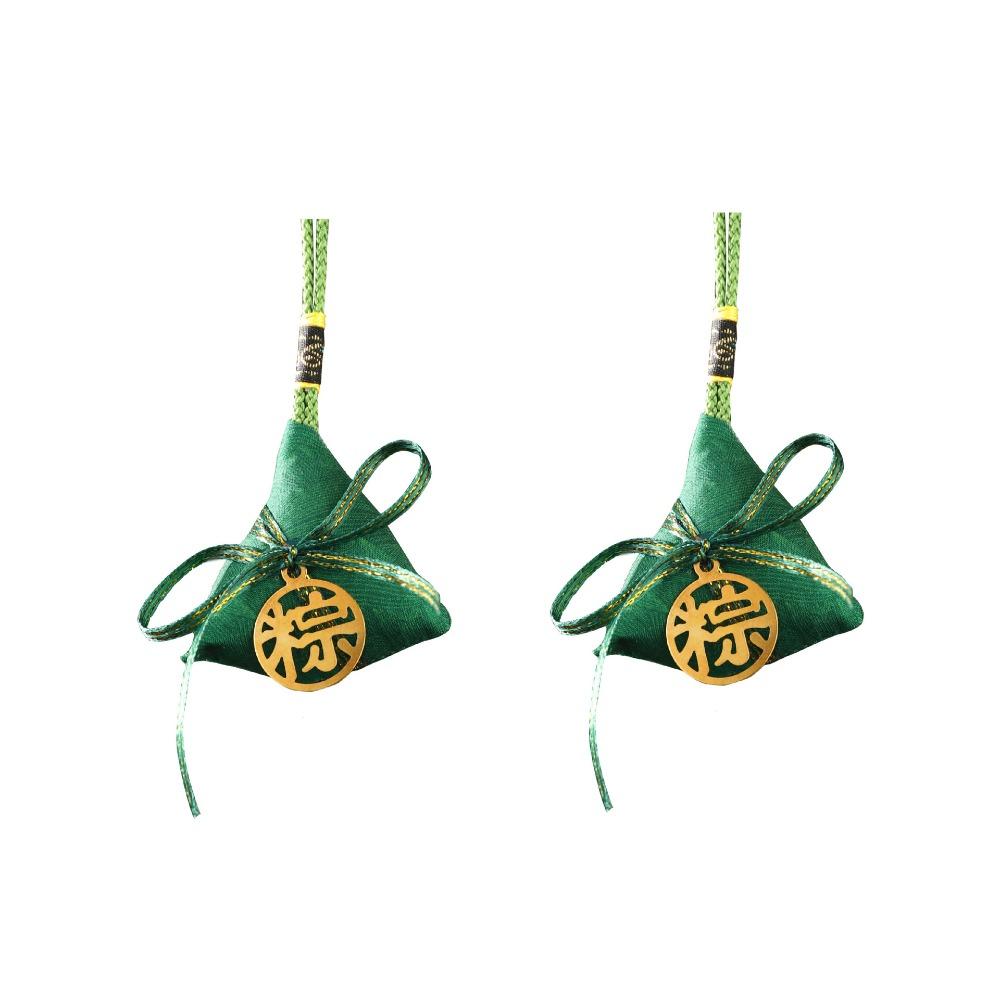 2PCS Traditional Dragon Boat Festival Scented Pouches Dragon Boat Festival Pendant  Business Gift Without tassels