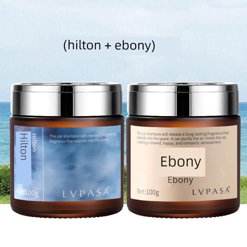 

Hilton Hotel Car Fragrance 2025 New Model Men s Solid Fragrance Balm for Cars Long-Lasting Light Scent in the Car [2 Bottles] Hilton + Ebony