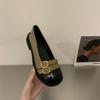 Flat-soled one-pedal shallow-mouth single shoes, spring new soft-soled Mary Jane shoes, women's shoes