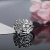 Pretty Woman Luxury Jewelry 925 Sterling Silver Fine Retro Elegant Leaf Rings Fashion Party Gifts Charm Wedding