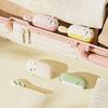 Lint Roller with Integrated Storage Box Cartoon Cat Design No Damage Pet Hair Lint Pilling Remover Reusable Cleaning Tool
