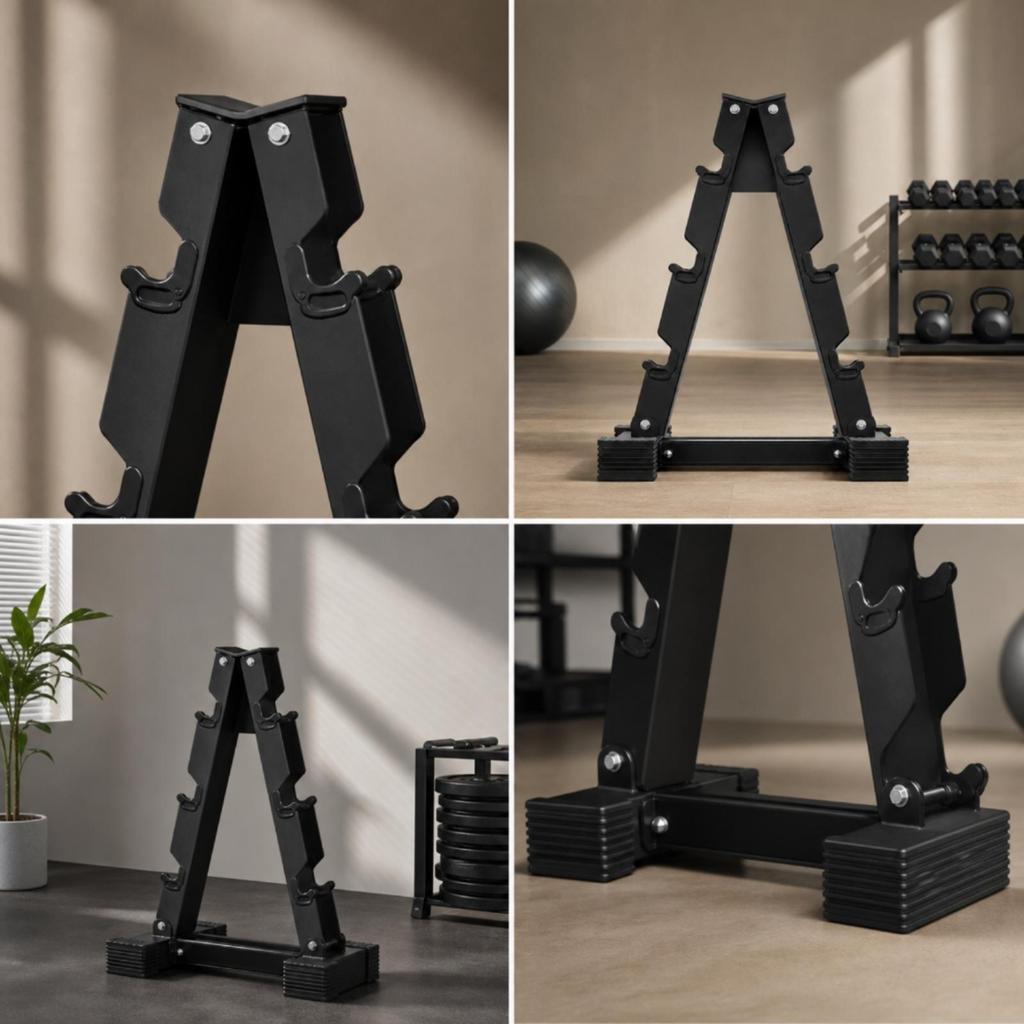 Dumbbell Stand Vertical V-Shaped Rack Upright for Home Gym