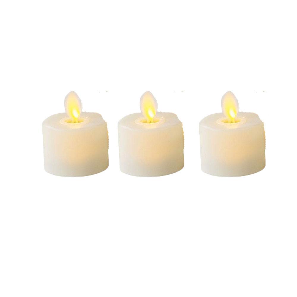 

3/6/12 шт. Теплые белые светодиодные чайные свечи с подвижным фитилем, декоративные церковные религиозные свадебные рождественские свечи