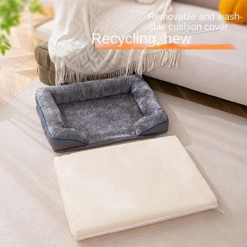 Haustier Katze Bett Sofa Haus Bonbonfarbenes Quadratisches Nest Haustiere Zwinger für Kleine Hunde Katzen Winter Welpe Kätzchen Schlafkörbe