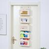 3/4/5 Tiers Over Door Organizer Clear Pvc Window Durable Storage Organizer Space Saving Hanging Storage Bag Home Use
