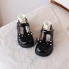 Neue Prinzessinnenschuhe für Mädchen, schwarze Lederschuhe für Mädchen, Lederschuhe mit Schleife, vielseitige Kinderschuhe