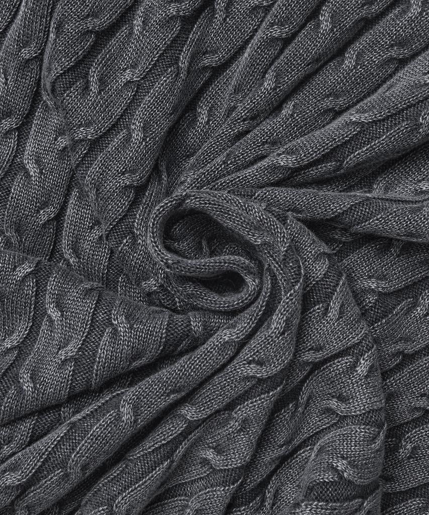 Dimiteulibeullaeg Vlad Vintage Dyed Cable Short Sleeve Knit_Black