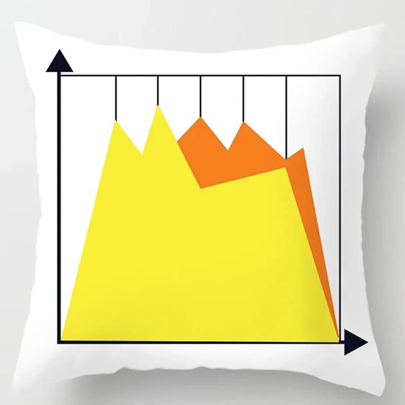 Creative Geometric Pattern Decorative Pillowcase Car Sofa Square Cushion Pillowcase