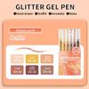 Set Nastro Washi Glitterato Festivo di Natale e Penna Gel Super Flash - 72 Colori, Grande Capacità per Straordinari Effetti Artistici