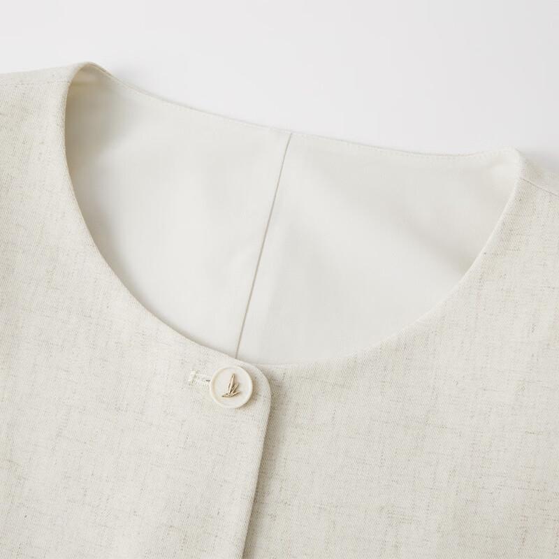 Xiangying Women's Linen Blend Old Money Style Two-Piece Set
