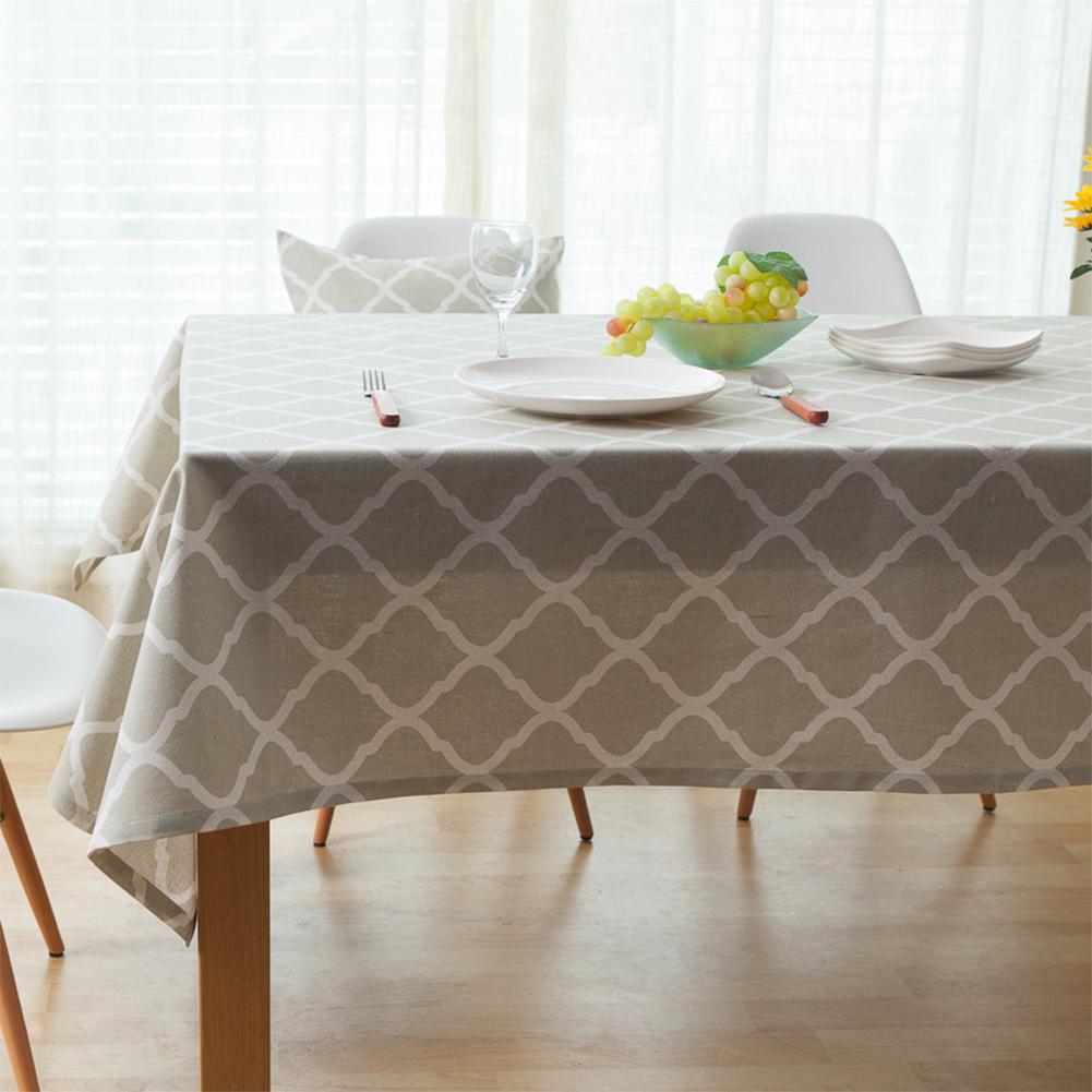 

Multipurpose Plaid Printed Decorative Linen Cover for Kitchen Home Tea Table diamond60*60cm