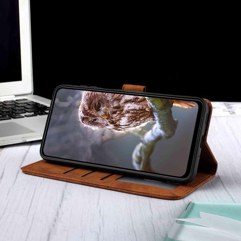 8-Color Owl Embossed Pattern Flip Card Design Wallet Case for TCL 40 XL/40R/40X/40SE.TCL 403/405/406/408