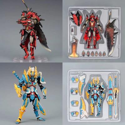 17CM MonsterHunter Lioleus Zinogre Articulated Action Figures Mecha Model Kit Desktop Ornament Statue Toys Boy Collectible Gift