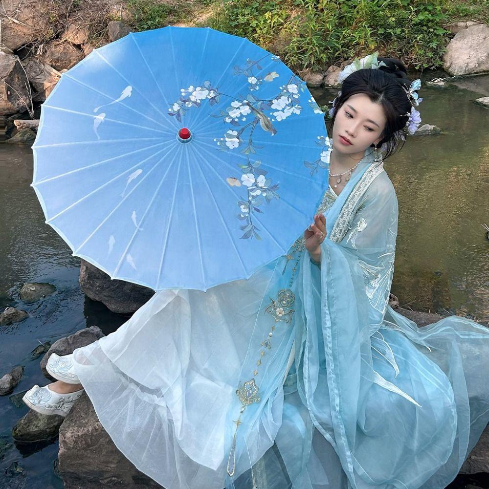 Chinese Antique Style Oiled Paper Umbrella 56cm Costumes Photography Umbrella  Dance Performance