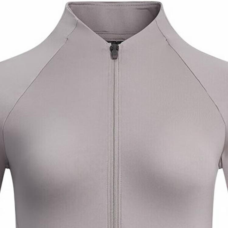 Under Armour Vanish Elite Rush Short Sleeve Fashion Breathable Stand Collar Slim Jacket Women Jacket Dawn-Gray Pink 1389873-009