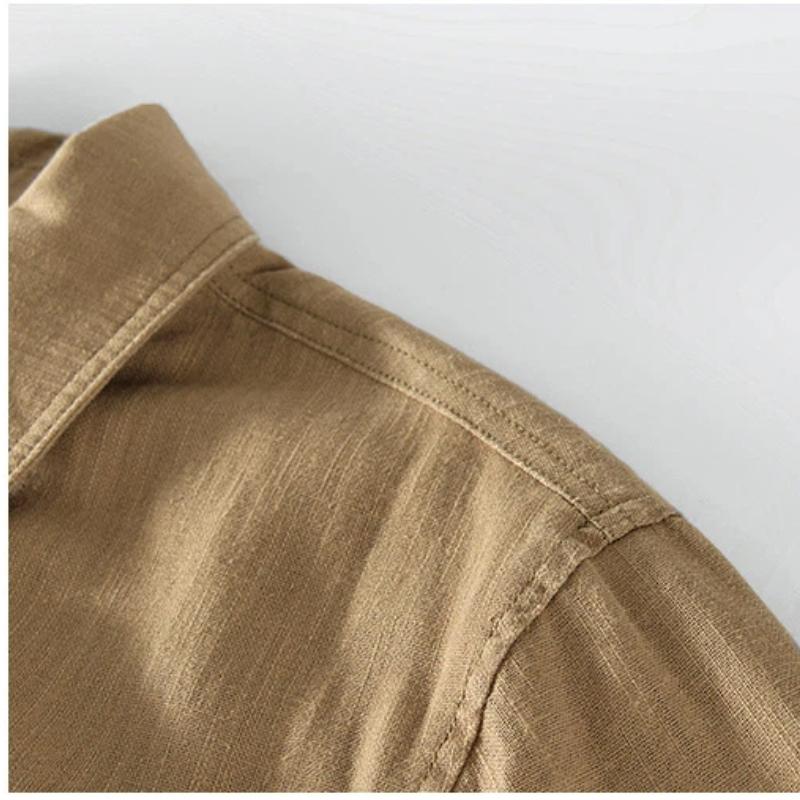 Japanese Retro Style Mens Jackets Solid Color Lapel Collar Business Jacket Spring and Summer Daily Casual Coat Loose Zipper Jacket