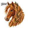 Creative Needlework Supplies Art Sewing Fabric DIY Patchwork Kit Floral Horse Flower Theme Kit