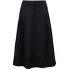 Lyocell Cotton Blend A-Line Midi Skirt