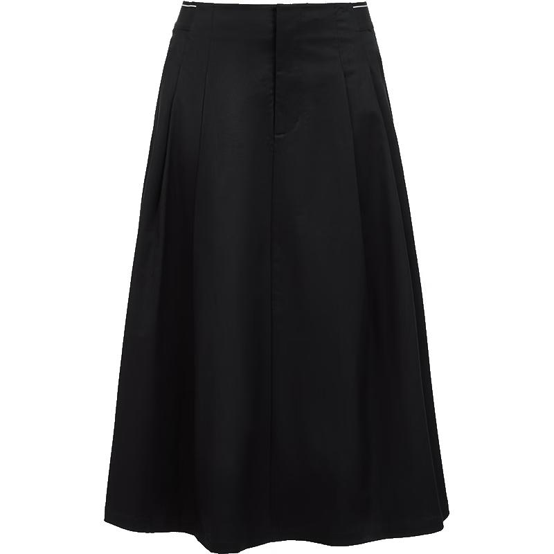 Veromoda Elastic Waist Lyocell-Blend A-Line Skirt