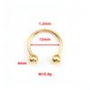 Stainless SteelHorseshoe Hoop Rings Ear Cartilage Nose Septum Eyebrow Tragus Lip Daith Helix Piercing Jewelry Unisex 18g