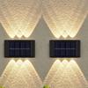 1/2 stk Solar Up Down Lights Utendørs Vanntett, Modern Nordic Sconce Belyser Utenfor Sollyssensor Lampe