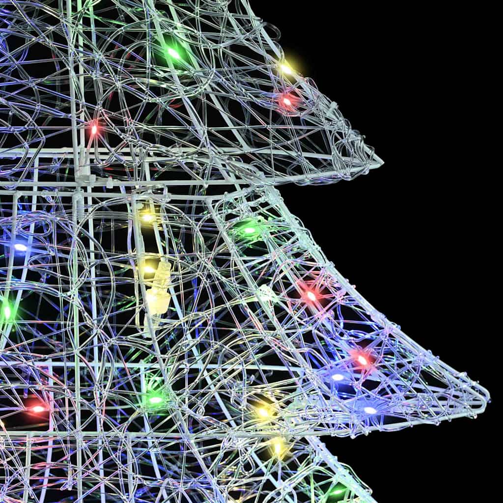 Christmas Tree with 160 Multicolor LEDs 150 cm Acrylic