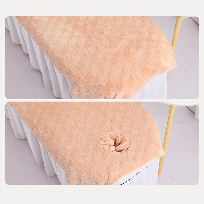 Salon Beauty Thickened Bed Sheet Spreading Bath Towel Head Wrapping Towels Massage Kit Bed Table Cover Sheets with Hole