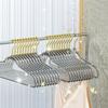 10Pcs Thickened Transparent Glitter Hangers Non-slip Trouser Rack  Clothing Stores