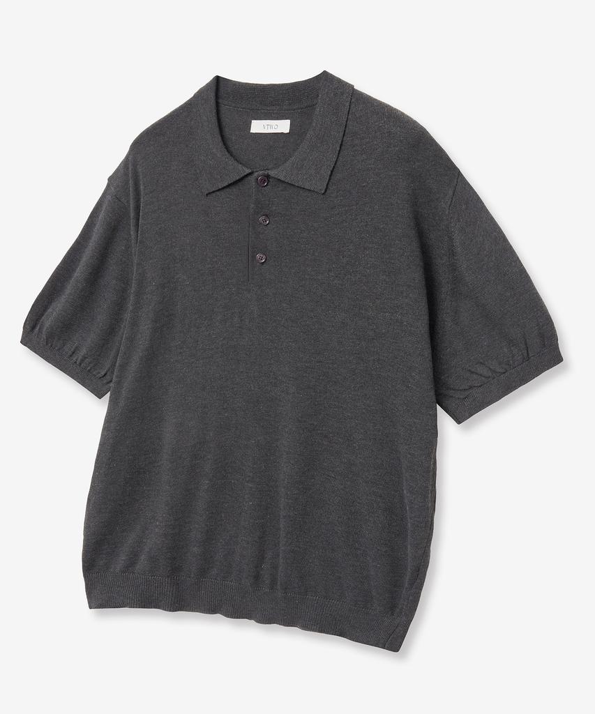 VTWO Cool Washable Polo Knit (Charcoal)
