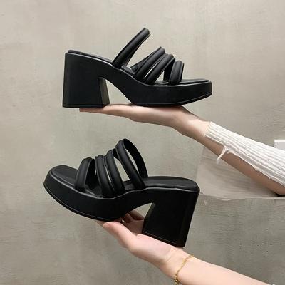 Fashion Summer Beach Shoes Fashion High Platform Wedge Heels Women Slippers Casual Open Toe Ladies Slides Female Outdoor Pumps Sandals