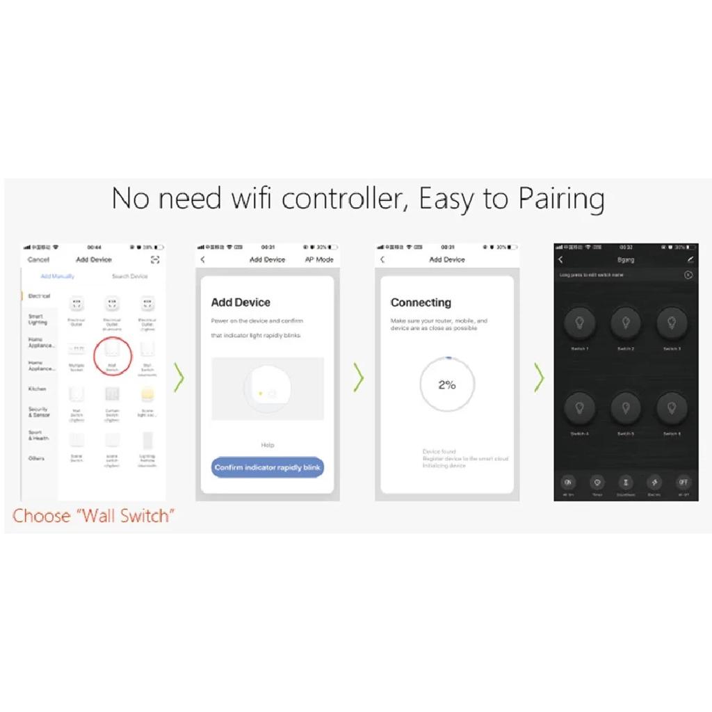 WLAN Smart Touch Licht Wandschalter Interruptor Glaspanel 8-fach 147*86mm Tuya App SmartLife Kompatibel mit Alexa Google Home