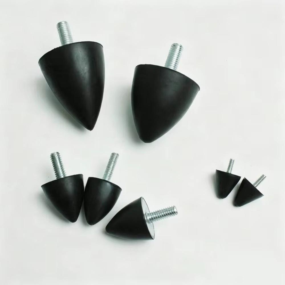 Thread Rubber Mount Vibration Isolation Base Conical Anti Collision Block  Vibration Control