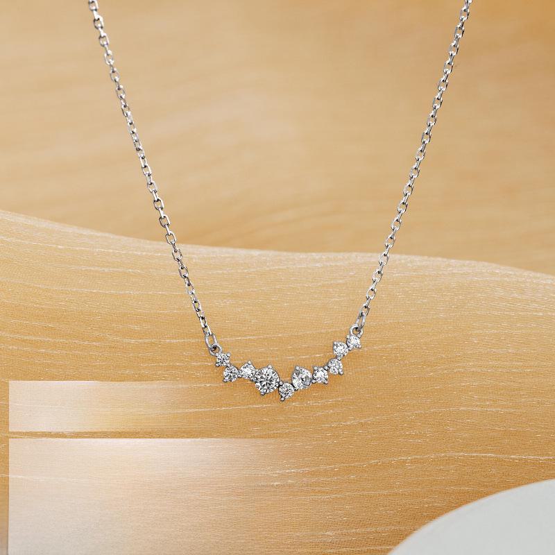 

Ожерелье Banyan Tree с позолоченным цирконием и звездами из стерлингового серебра NS773 белого золота