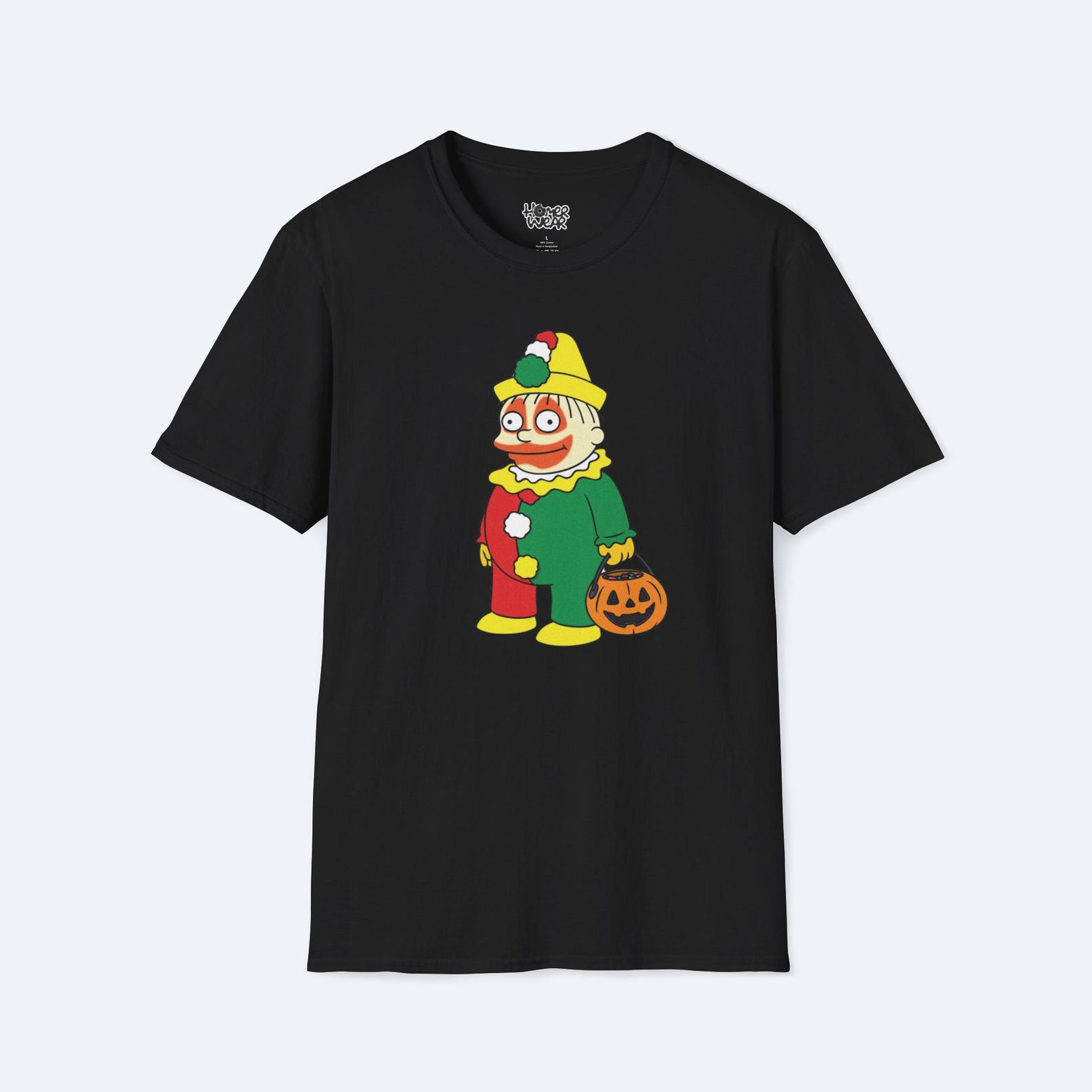 Simpsons Halloween Clown Ralph Tee - Unisex T-Shirt, Funny Ralph Simpson Costume Shirt, Halloween Cartoon Gift 4XL