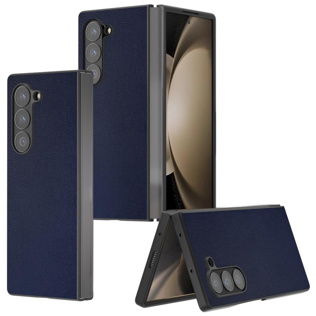 Für Samsung Galaxy Z Fold6 5G Hülle PU-Lederbeschichtete PC-Schutzhülle