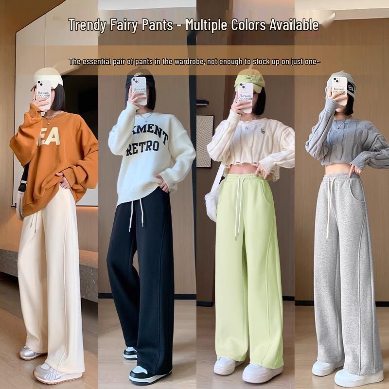 Women's Loose Fit High-Waist Wide-Leg Pants