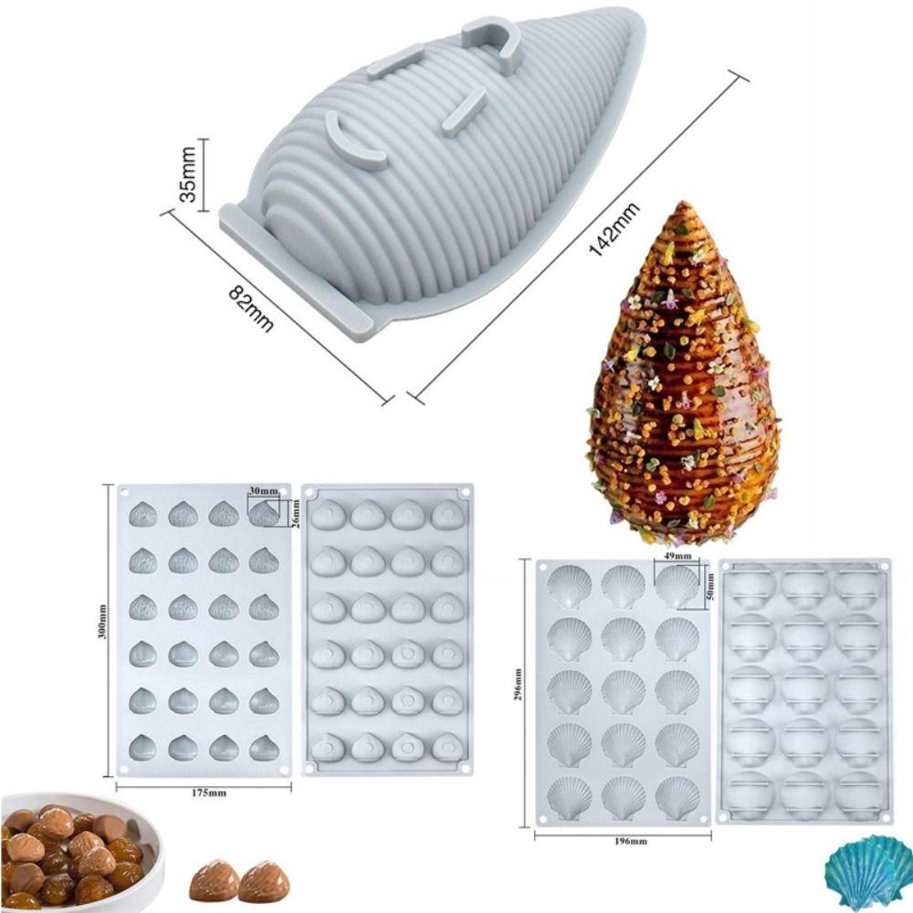 Dessert Making Chocolate Mousse Mould Gypsum Making DIY Baking Mould Bento Cake Silicone Mold