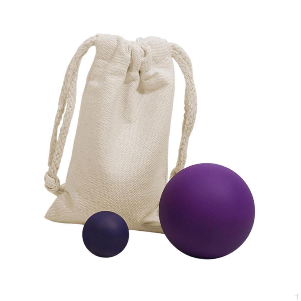 2 stück Massage Bälle Fasciitis Ausrüstung Tragbare Zurück mit Lagerung Tasche Yoga