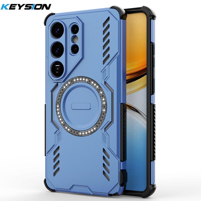 KEYSION Hollow Heat Dissipation Case for Samsung S26 Ultra 5G Magnetic Cooling Shockproof Phone Cover for Galaxy S26 S26+ Plus