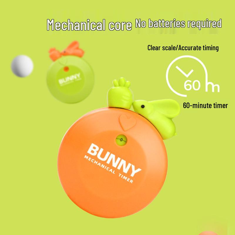 Children's Cartoon Rabbit & Squirrel Magnetic Timer for Cooking & Study