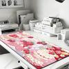 Strawberry Desk Mat Kawaii Mousepad Pink Cute milk sakura cherry blossom pattern Pastel aesthetic deskmat XXL gaming mouse pads