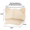 Leopard Print Beret Cap Anti-UV Painter Hat Fashion Cat Ear Hat  Outdoor Sports